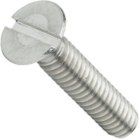 Newport Fasteners M3.5-0.60 x 35 mm Slotted Flat Machine Screw, Plain 18-8 Stainless Steel, 1000 PK 550819-PR-1000